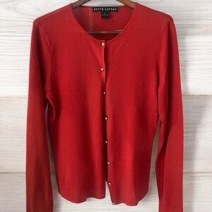 Ralph Lauren Red Cardigan